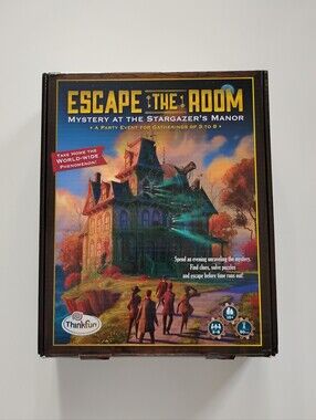 Escape The Room Wall Art Box Cover Print in Black